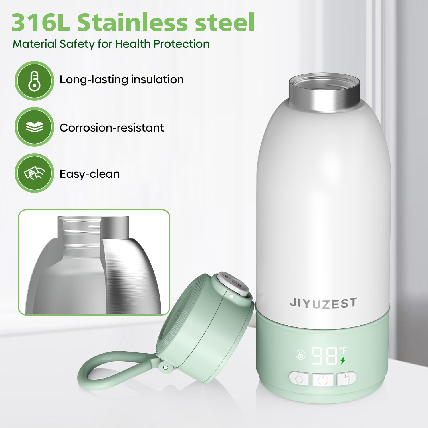 JIYUZEST warmer in car for convenient travel feeding.