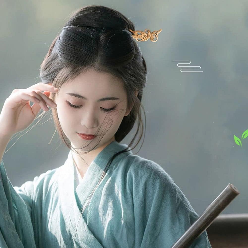 Jizlan traditional wood hair-stick adds cultural flair to any updo.
