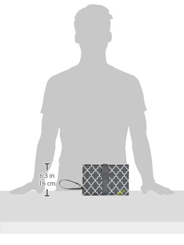 JJ Cole Diaper Changing Clutch Stone Arbor slips neatly into a diaper bag.