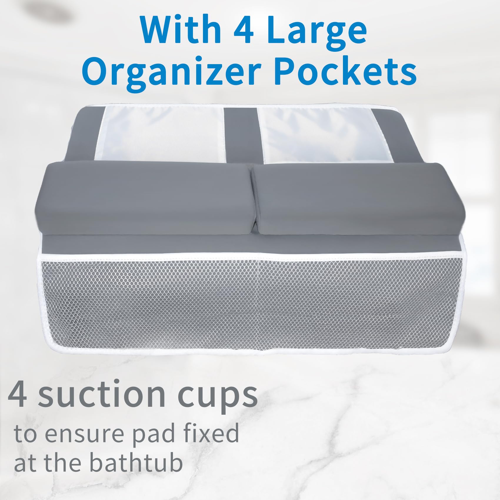 JJGoo non-slip bottom for stable bath kneeling.