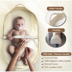 jjoo baby changing basket folded compact travel-ready for on-the-go diaper changes