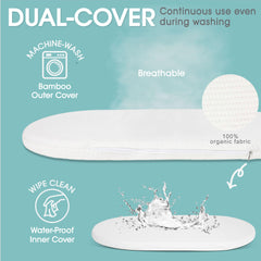 JJOO portable changing basket design ready for use at home or on the go.