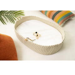 jjoo baby changing basket with sturdy handles for easy transport