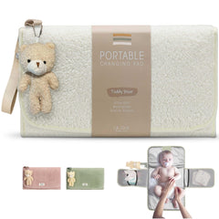 JJOO portable diaper changing pad with soft foam close-up for baby comfort on the go.