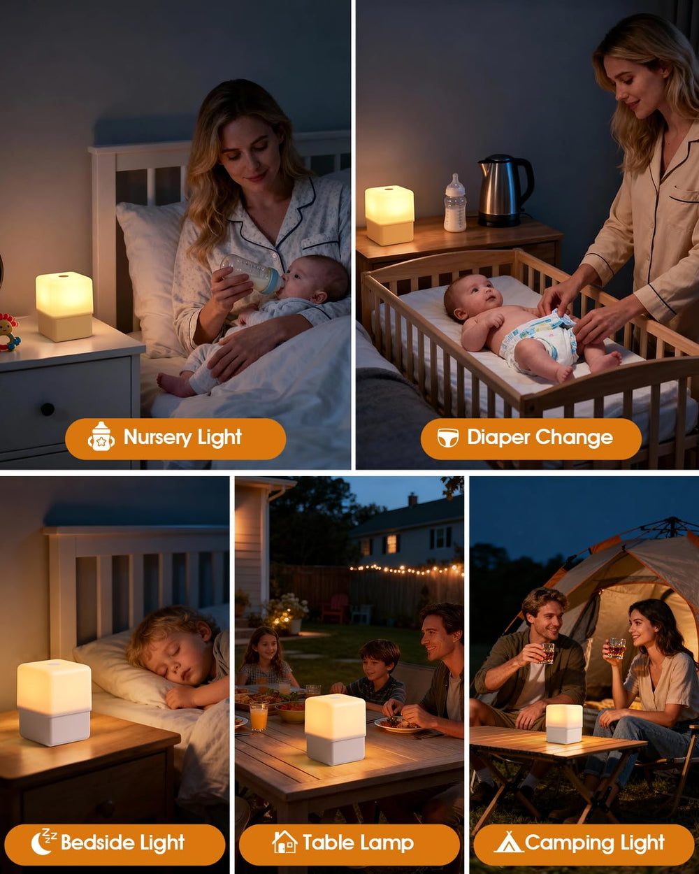 JJ&RY safety material night light uses toy-grade ABS with CE/RoHS safety certifications