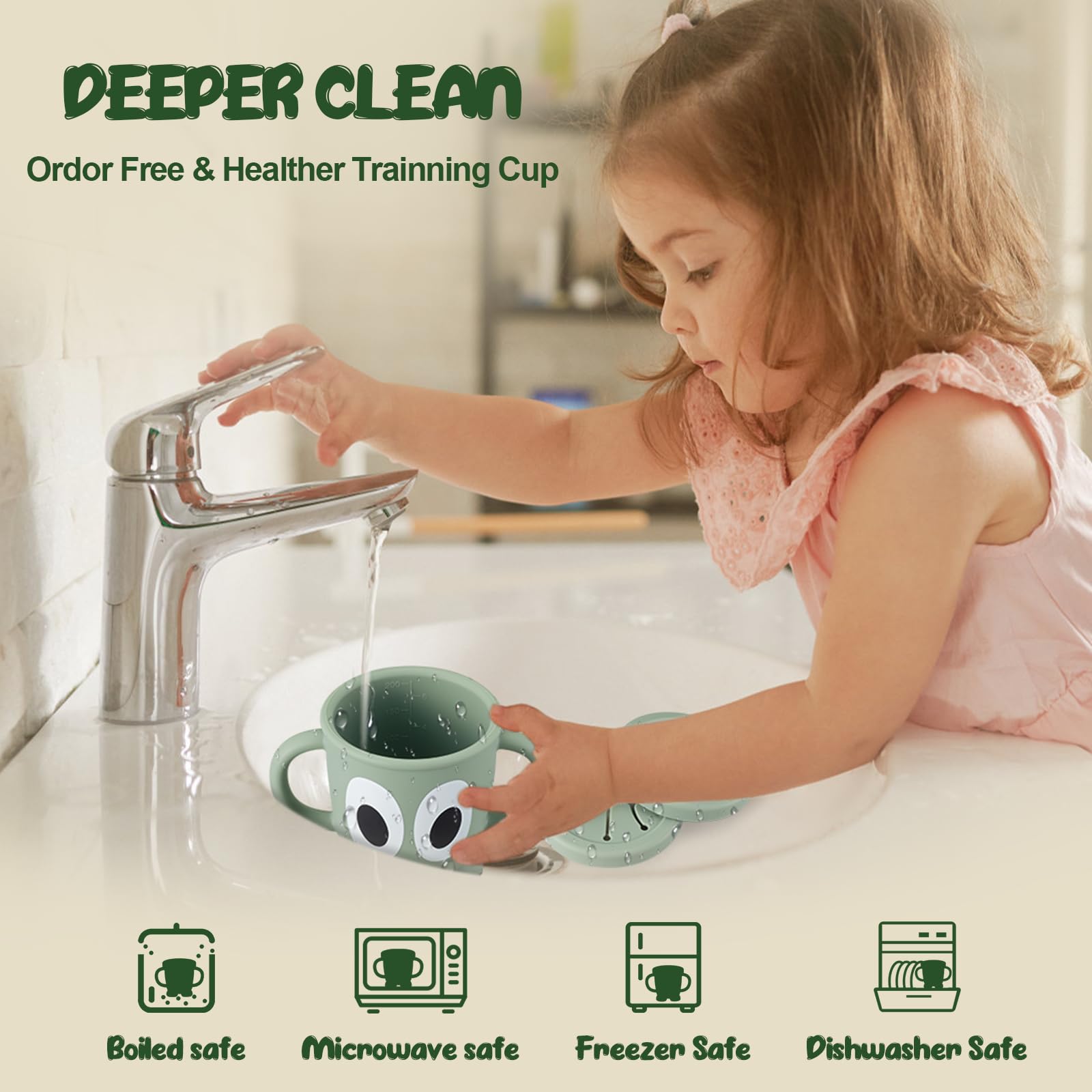 Jkevow silicone snack cups with two lids enable spill-proof snacking and dust protection.