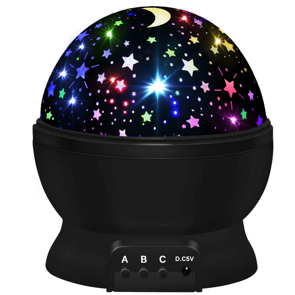 JKGIFTS night light star projector front view, kid-friendly design for peaceful bedtimes.