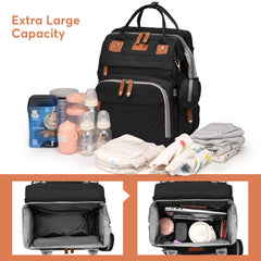 JKJRJJ diaper bag backpack large capacity pockets to organize baby essentials