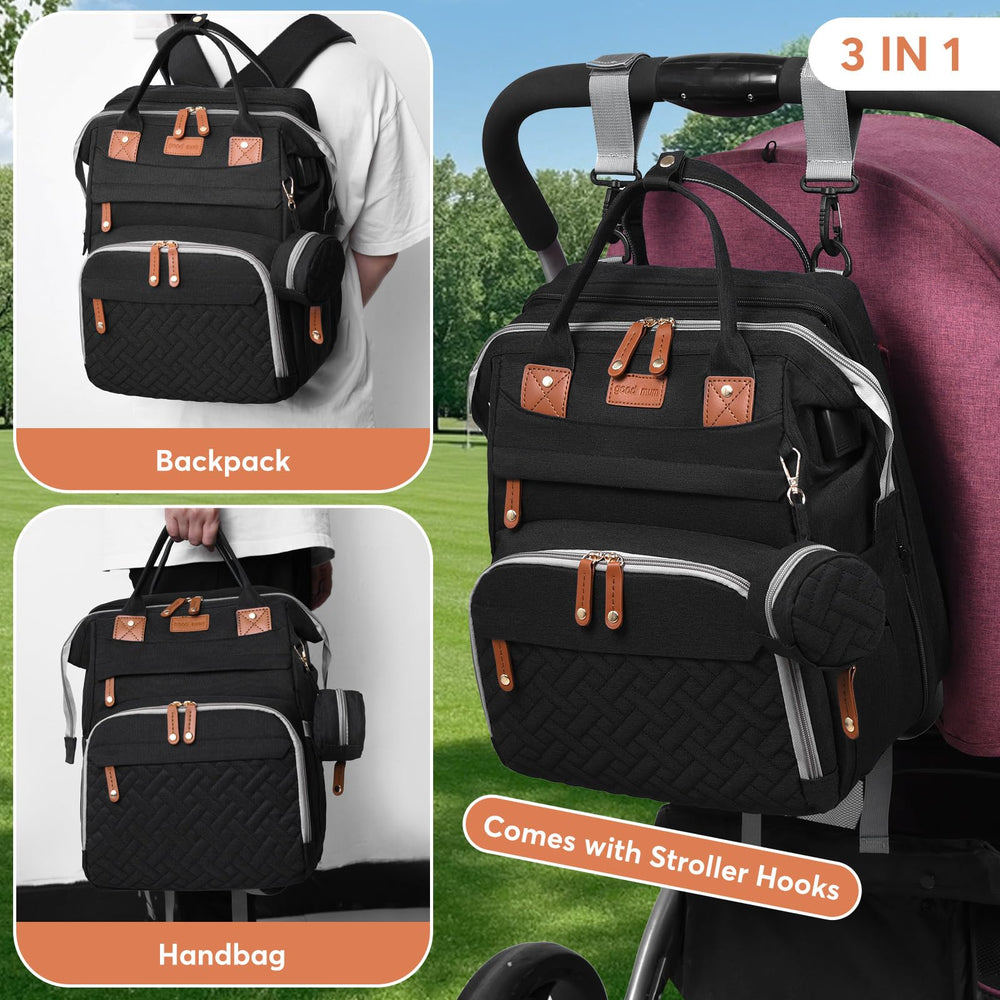 JKJRJJ diaper bag backpack removable toy arch to entertain baby outside