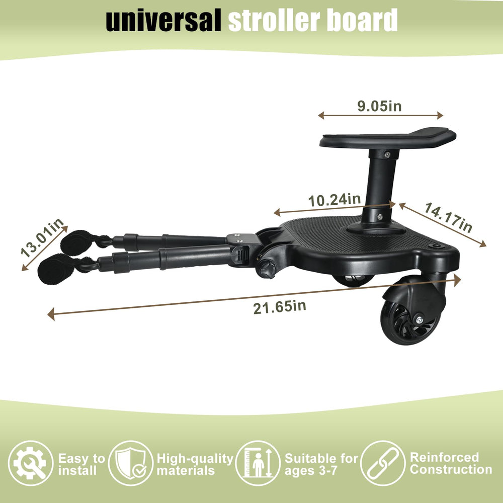 JKLESA stroller board footrest adjustable angle supports comfortable posture on walks