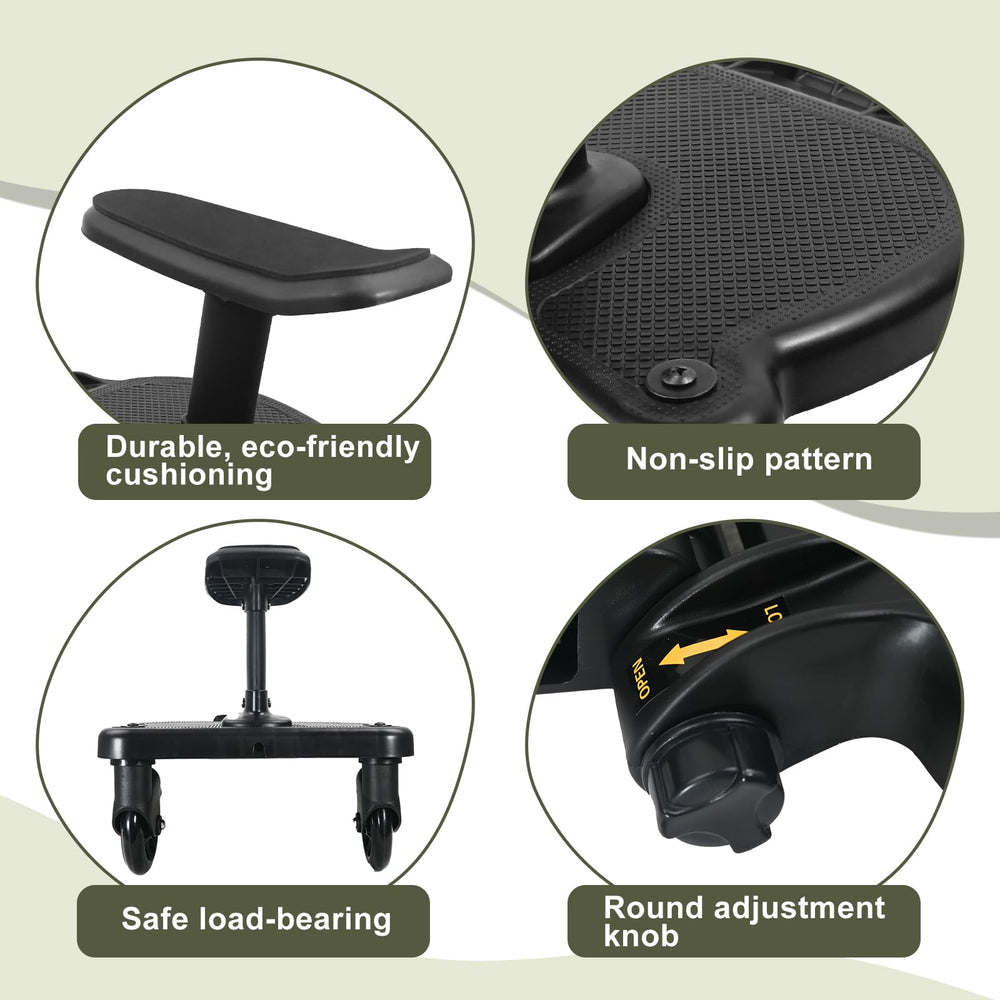 JKLESA stroller board non-slip surface keeps children stable and safe