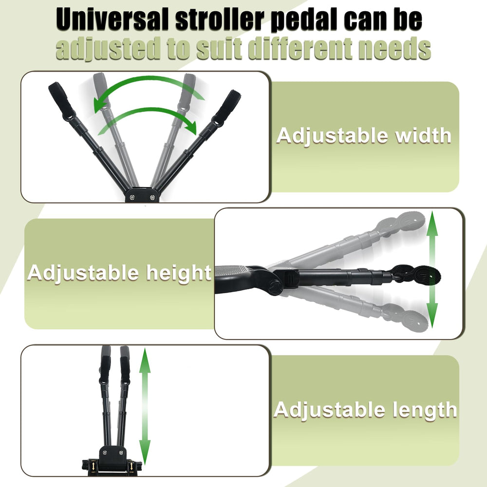 JKLESA stroller board durable wheels deliver a smooth, long-lasting ride