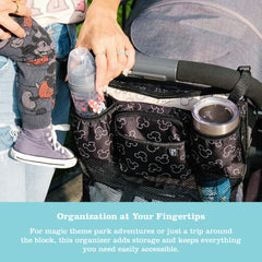 J.L. Childress Cups 'N Cargo pocket-storage section ideal for diapers and wipes