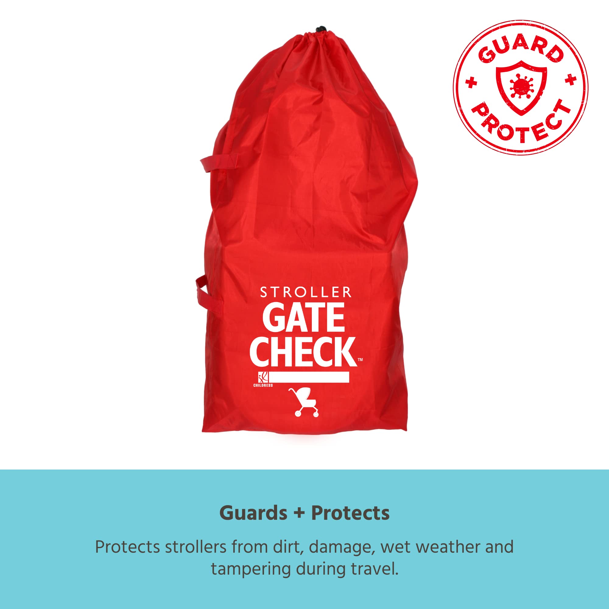 J.L. Childress gate-check bag large-id-box helps quick stroller identification at the gate