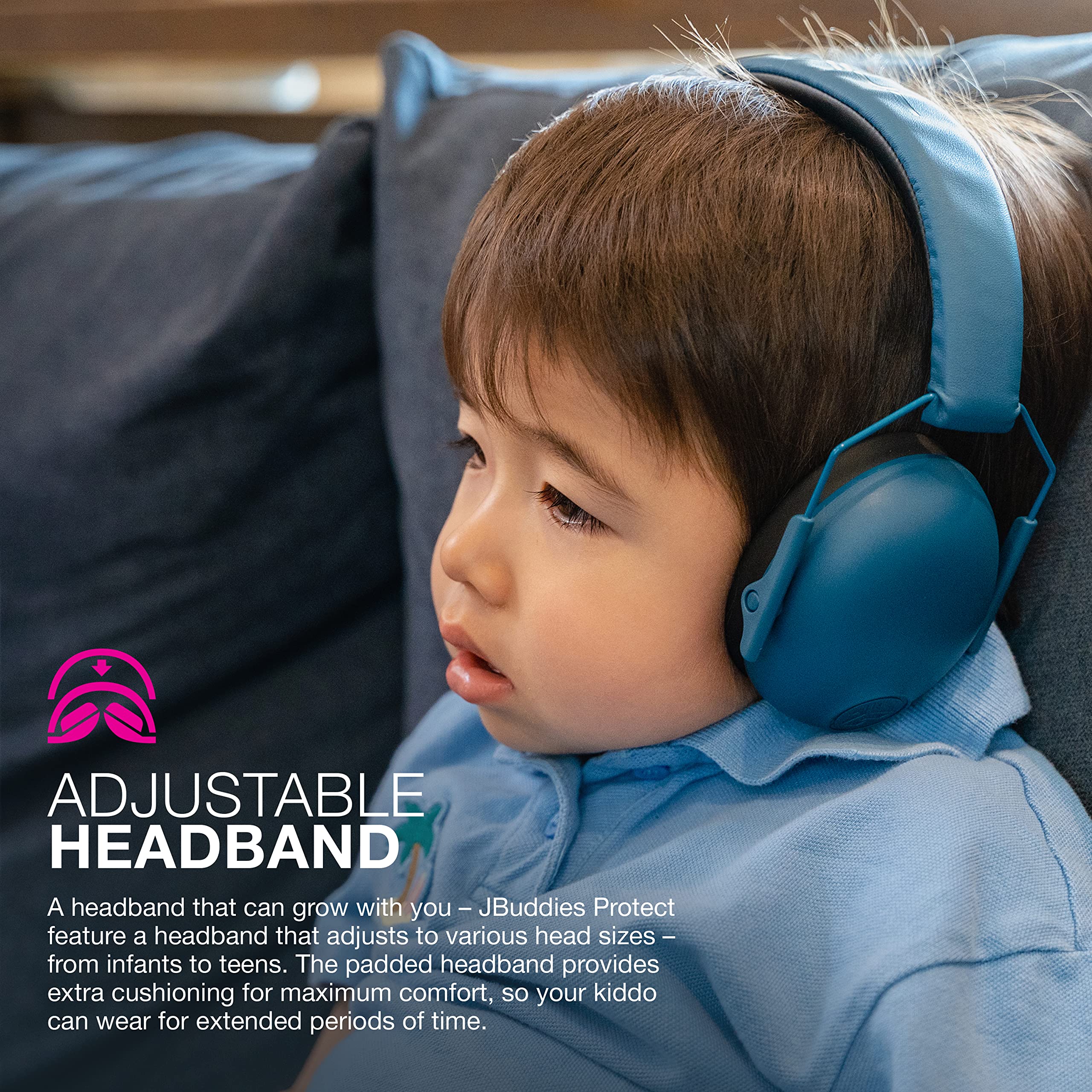 JLab JBuddies Protect cloud foam earcups provide plush comfort during protection