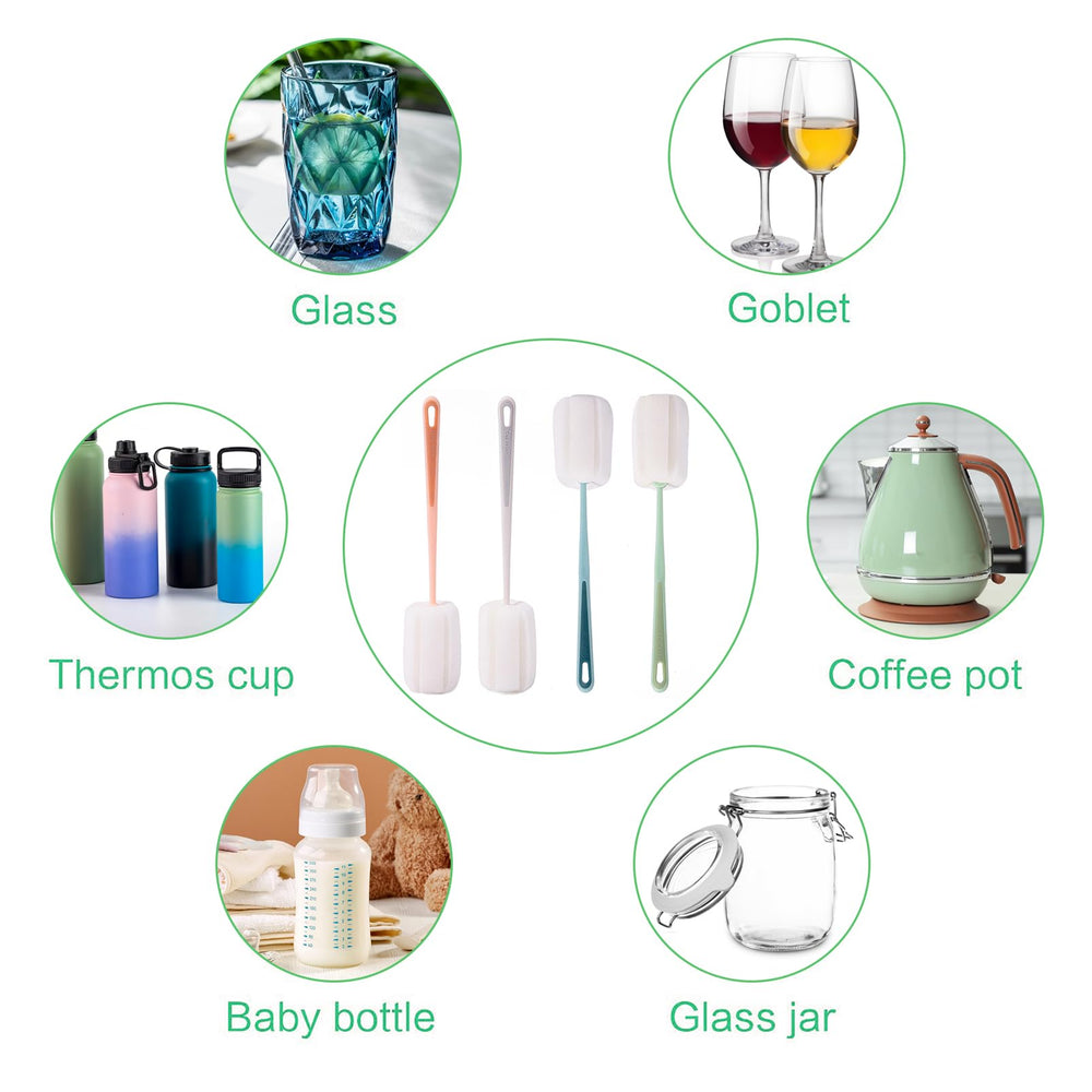 JLNGTHONG versatile brush cleans bottles, cups, teapots effectively