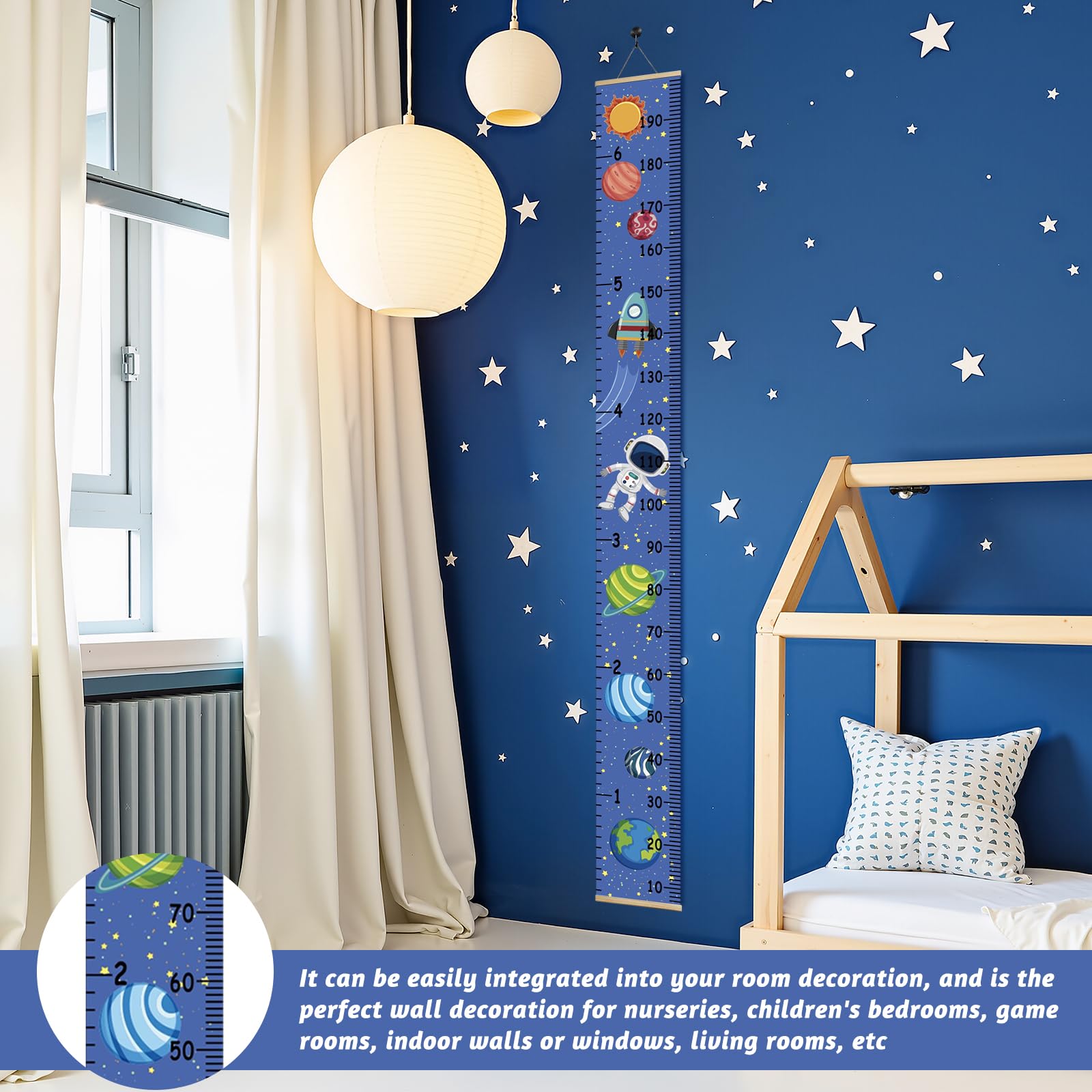 JLNGTHONG height chart uses waterproof canvas for lasting use.