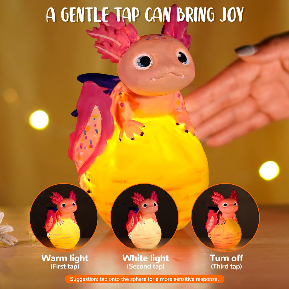 JMMICO Axolotl detail image shows realistic claws, antennae, and tail for lifelike crafting