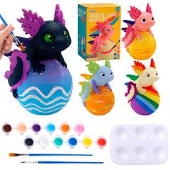JMMICO Paint Your Own Axolotl Lamp Kit cover image shows a complete kit for imaginative play