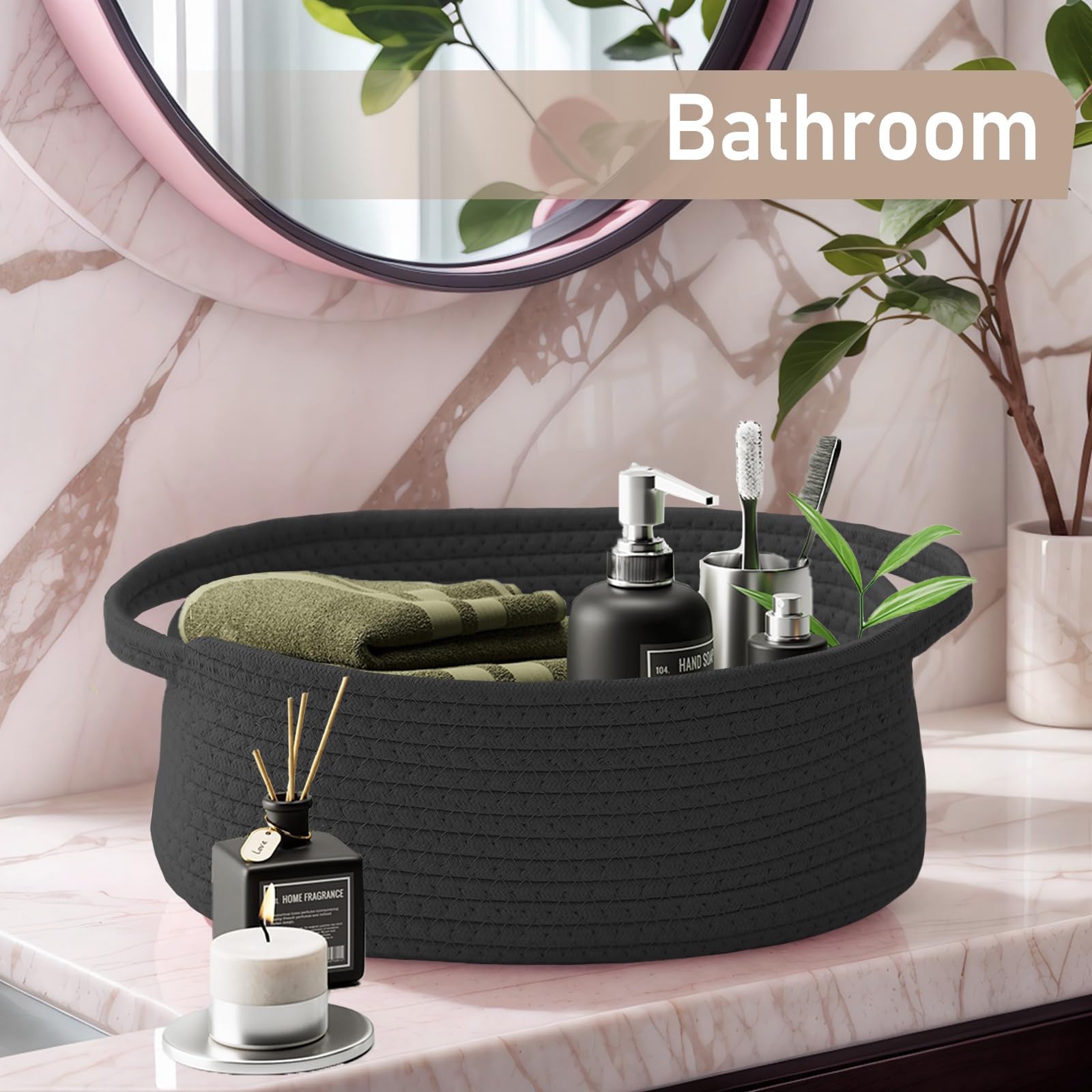 Black 2-pack offers durable storage with a modern look.