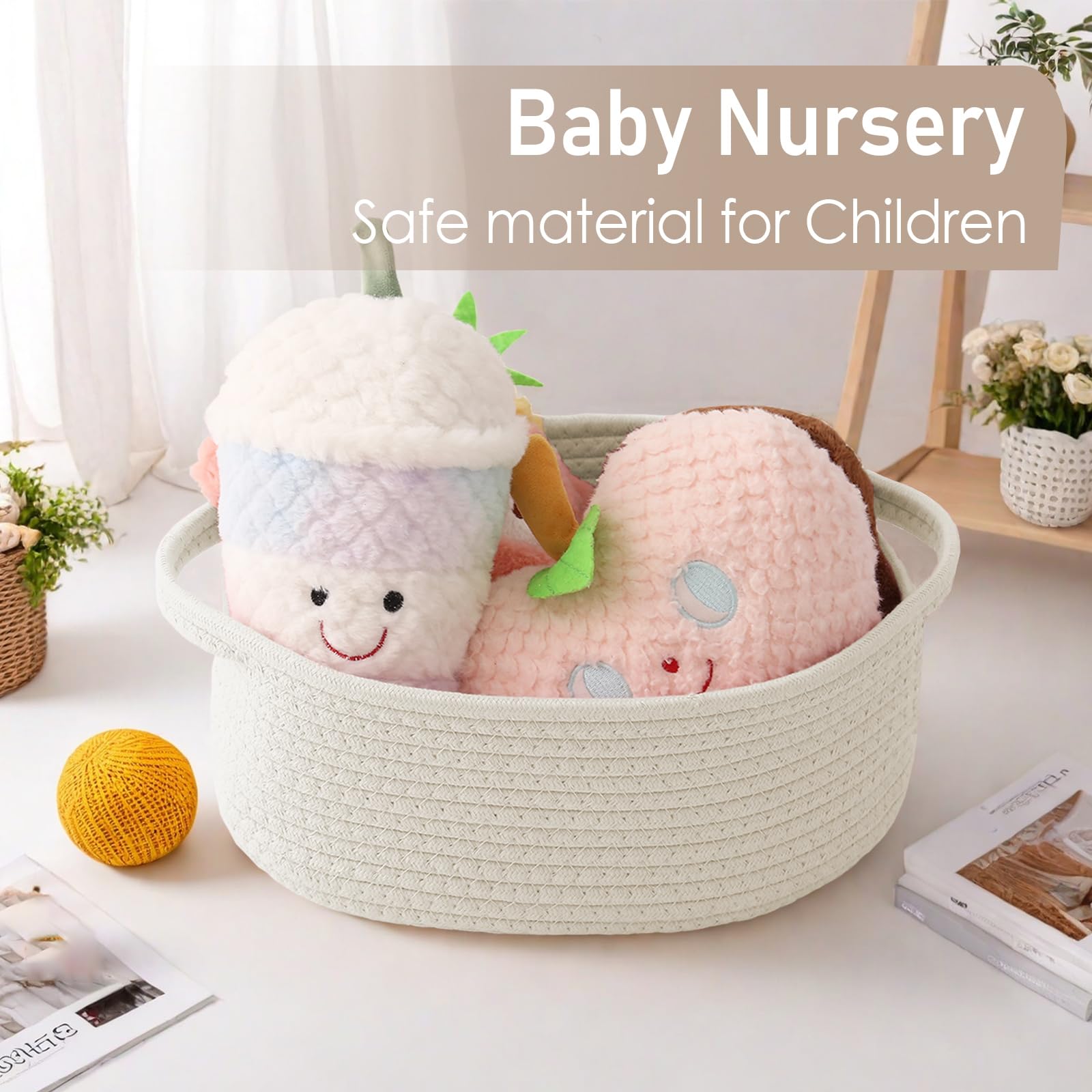 JMvicyroam decorative basket adds rustic charm to home decor.