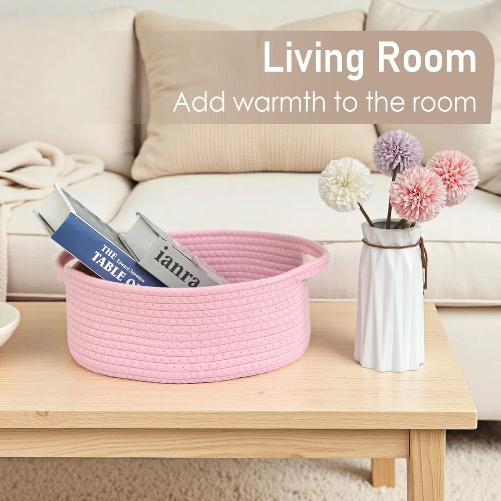 JMvicyroam rustic home decor basket adds cozy charm to any room