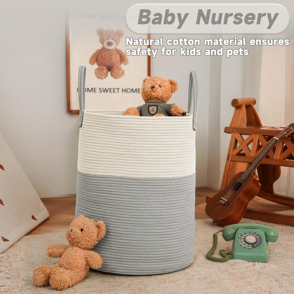 JMvicyroam basket side with sturdy handles and soft grip
