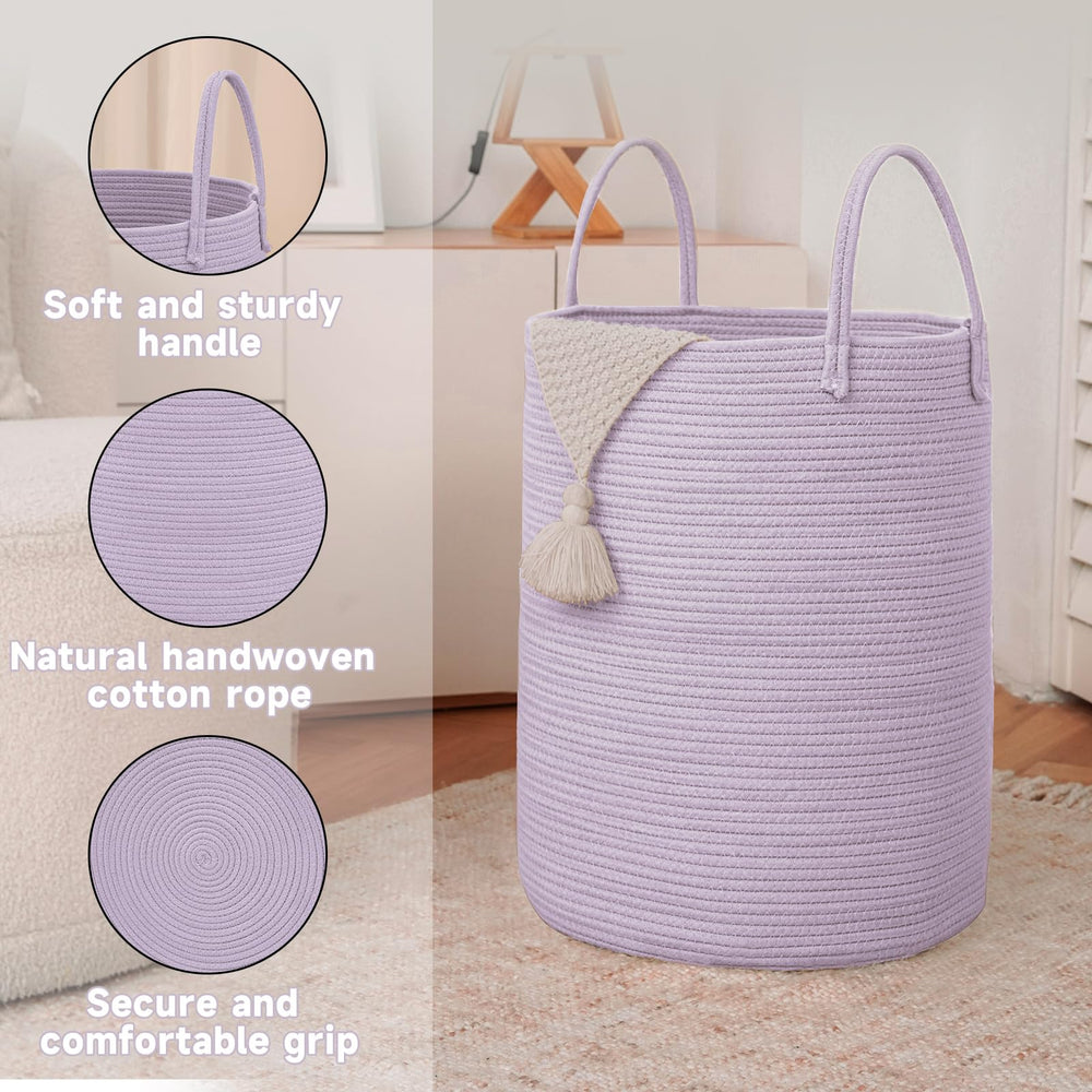 JMvicyroam basket holding towels and laundry, a versatile bathroom or bedroom storage solution