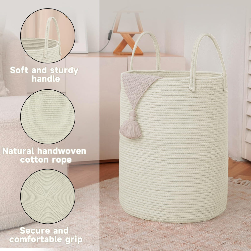 JMvicyroam decor-friendly hamper complements living room and bedroom aesthetics.