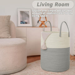 JMvicyroam nursery storage basket keeps toys organized in stylish decor.