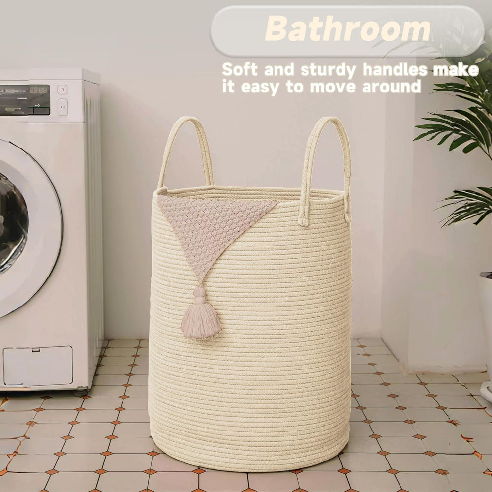 JMvicyroam soft sturdy handles for easy transporting laundry or toys