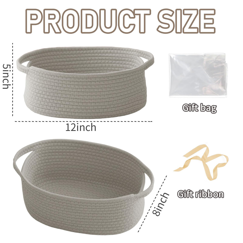 JMvicyroam woven basket close-up shows sturdy handles and soft texture for daily use.