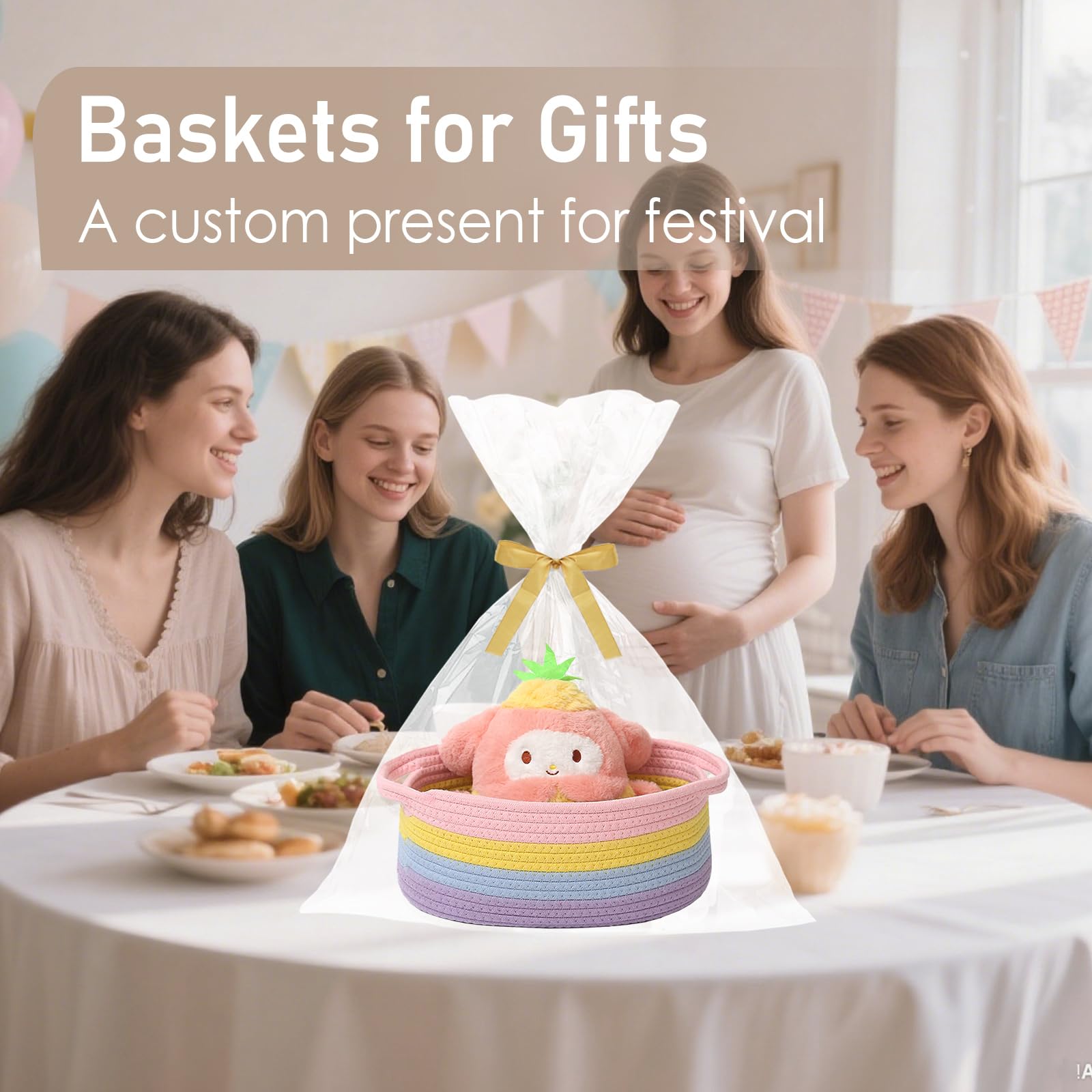 JMvicyroam toy-bin-style basket keeps kids' toys organized and within reach