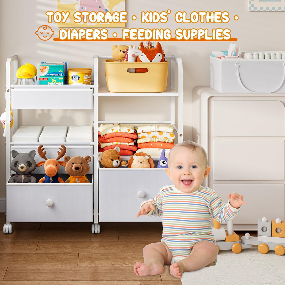 Jnancun nursery storage in use showing a tidy changing area