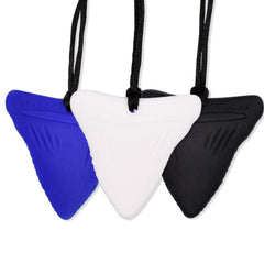 JNATER Shark Tooth Chew Necklace pack—three colors for sensory focus and calm during daily routines.