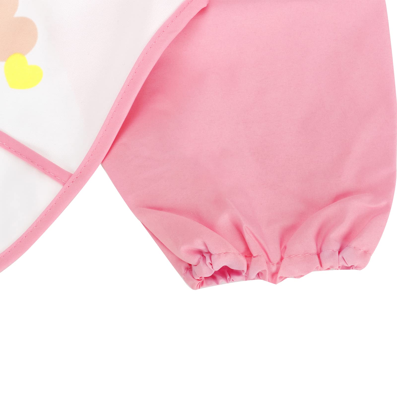 JNINTH Baby Bibs pink bow detail adds cute style while catching drips.