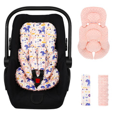 Jundetye boho unicorn head support provides gentle cradle for newborns during car rides.