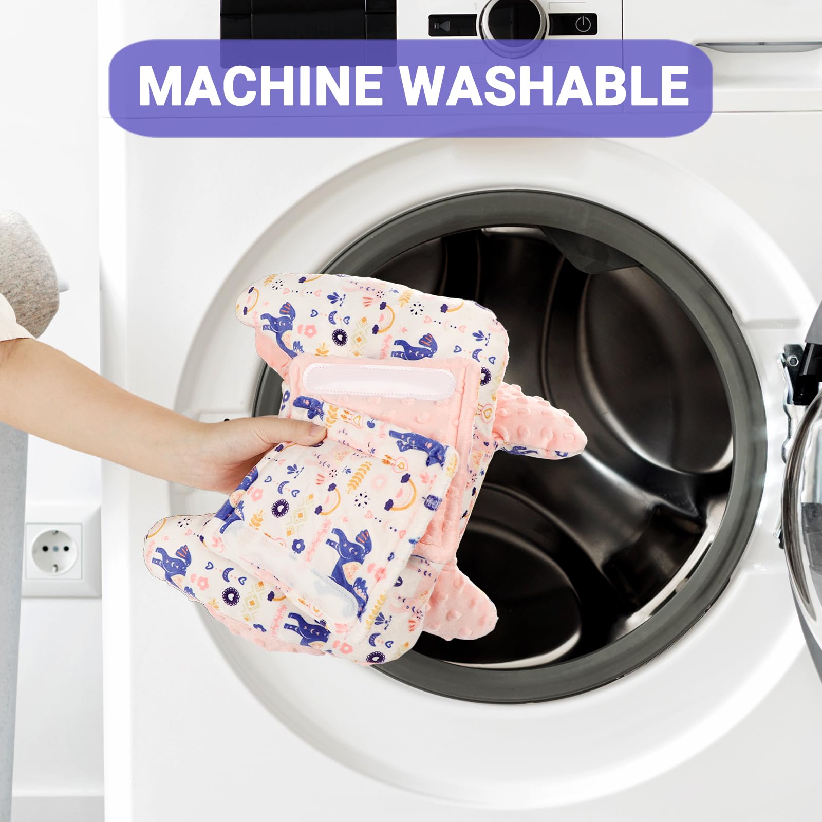 Jundetye boho unicorn pattern detail adds playful style and cozy feel.