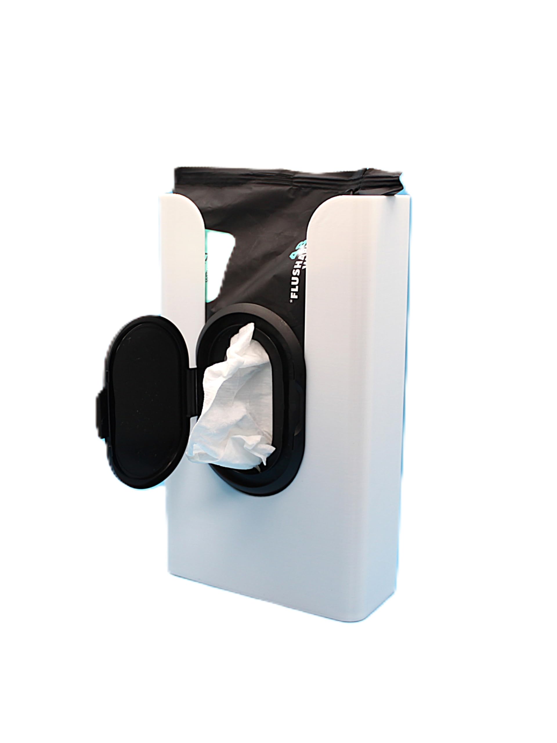 JNut3D bathroom wipes dispenser front view blends retro style with easy wipe access.