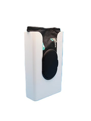 JNut3D retro Dude Wipes dispenser mounted on wall for clutter-free bathroom.