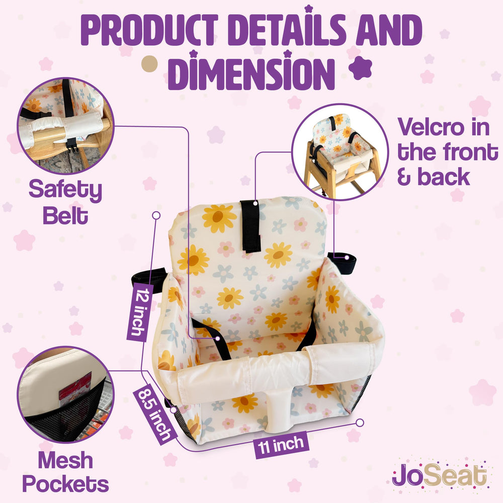 JoSeat cart cover folded compactly for portability and errands