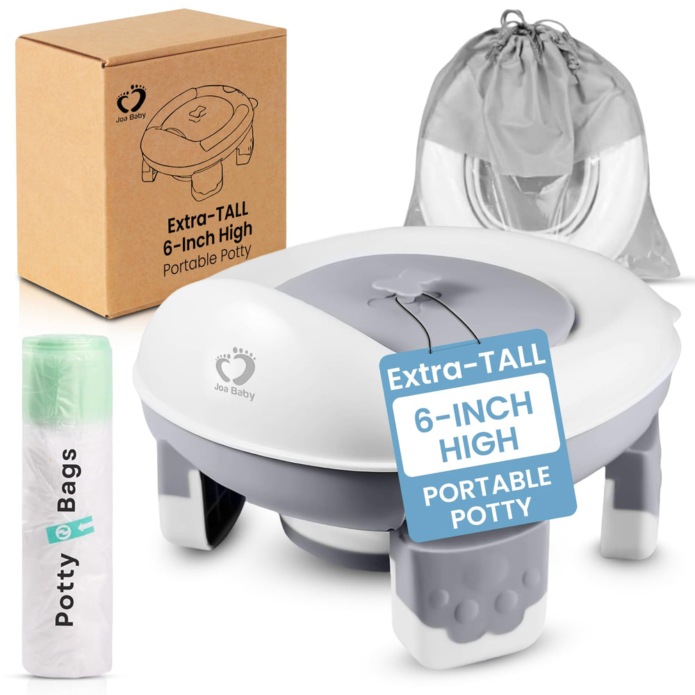 Joa Baby extra-tall travel potty seat with lid for on-the-go comfort.