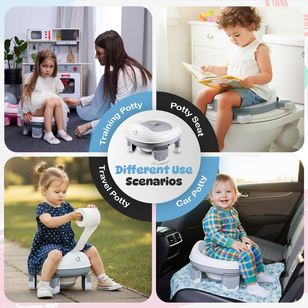 Joa Baby parents-designed potty for easier travel potty training.