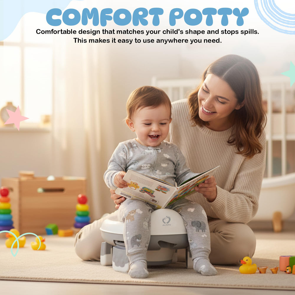 Joa Baby travel potty in car for safe road trips and on-the-go use.