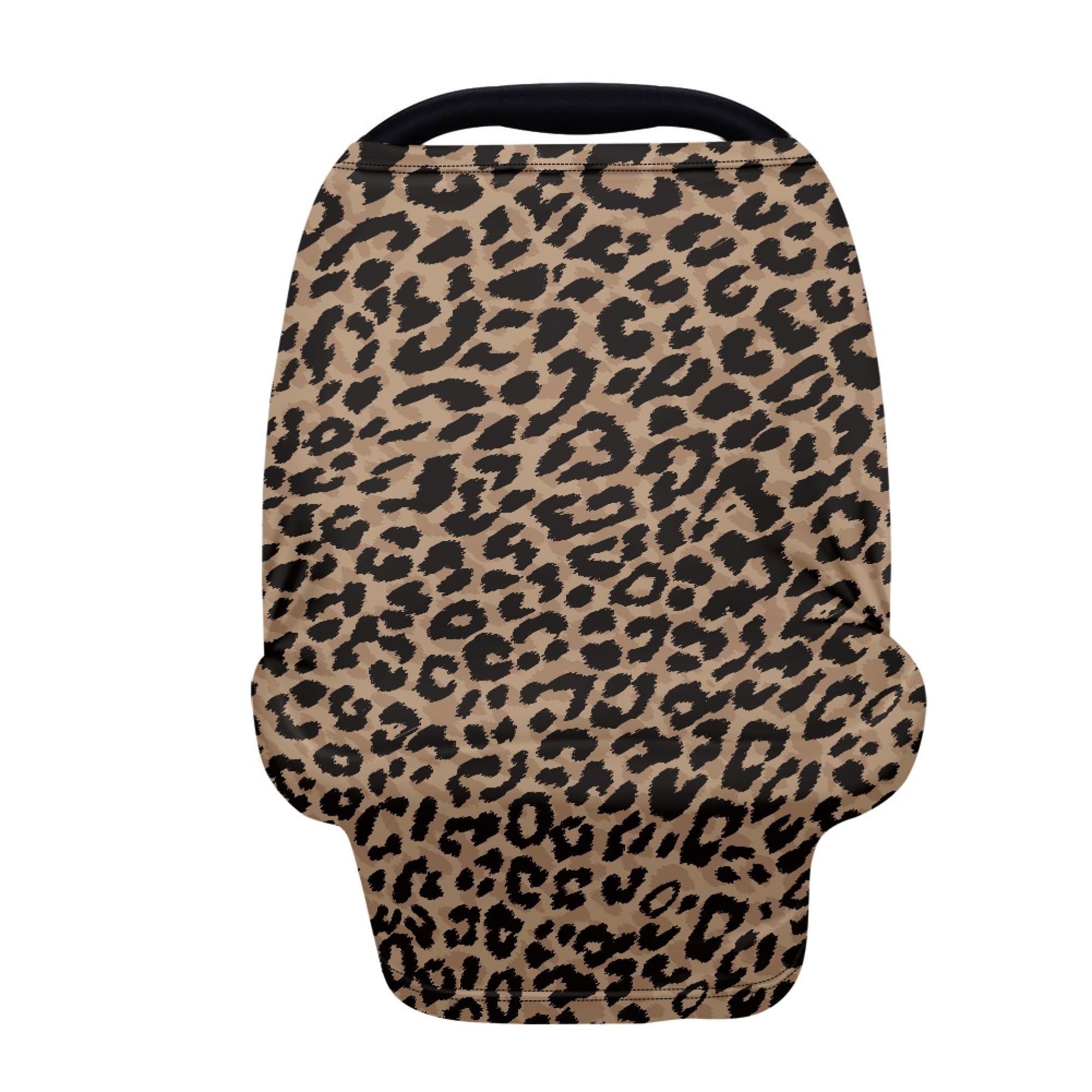 JOAIFO leopard infinity scarf close-up, ultra-soft and baby-friendly.