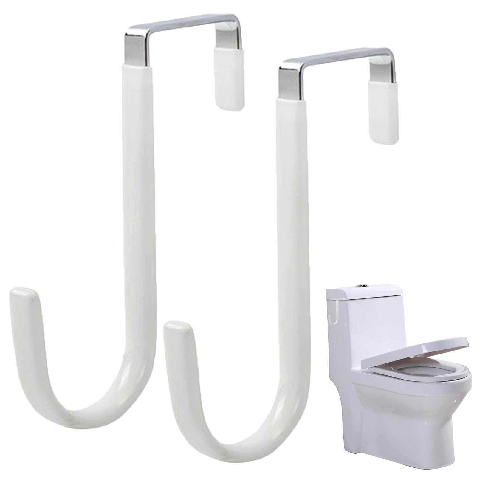 joaoxoko potty seat hook two pieces front view demonstrates space-saving bathroom organization.