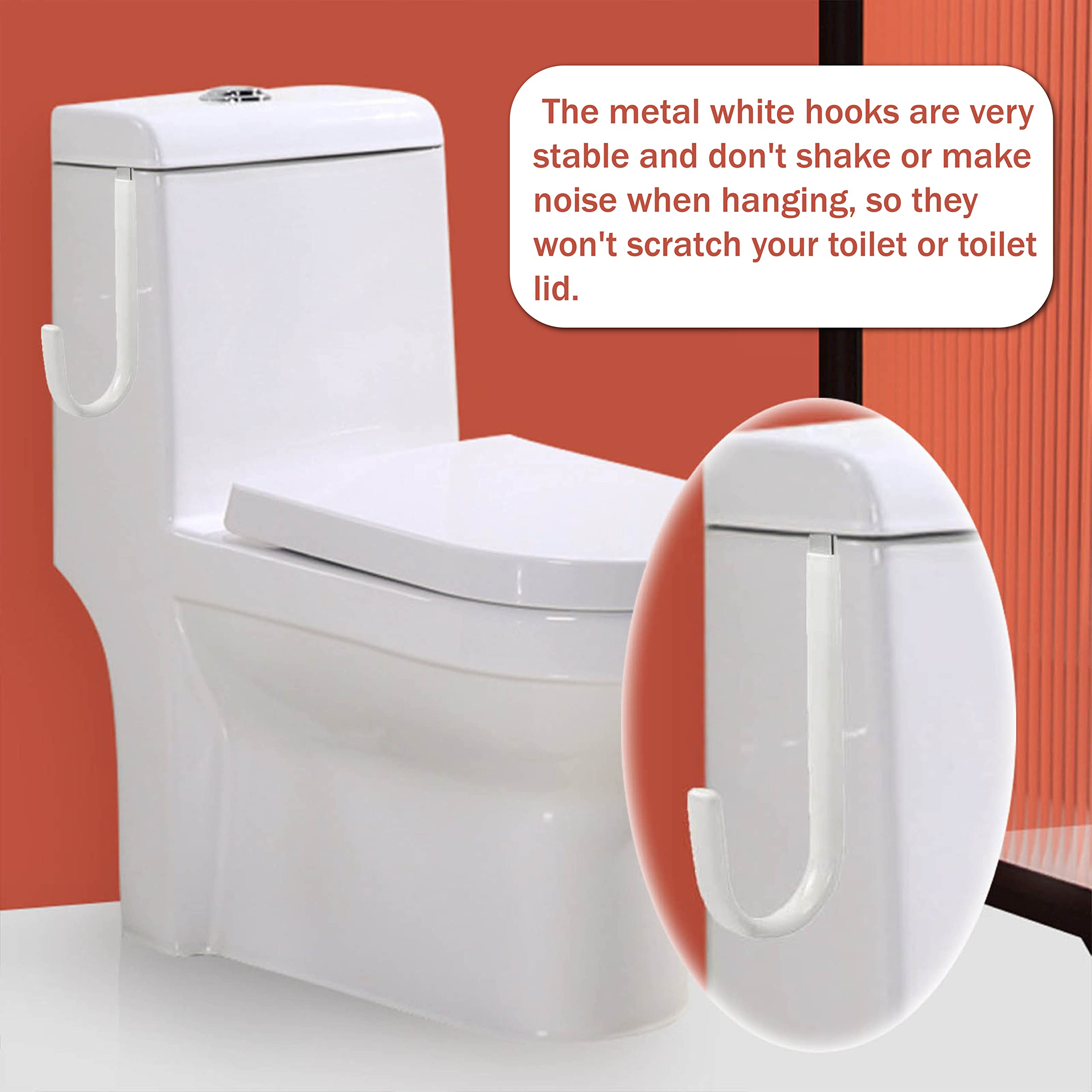 joaoxoko potty seat hook metal coating close-up reveals durable finish for daily use.