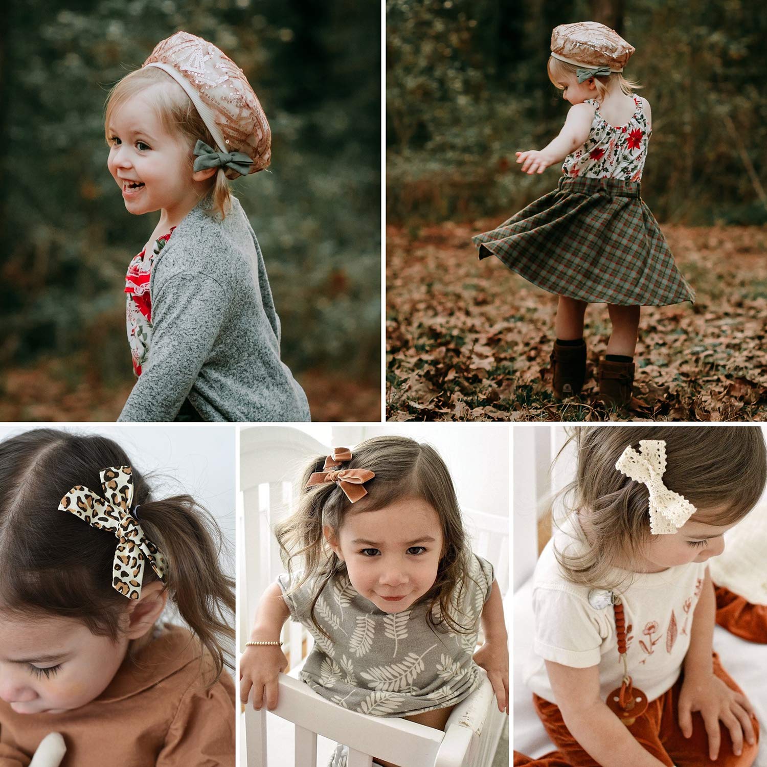 JoCoDesigns mustard linen bow clip offers lightweight daily wear