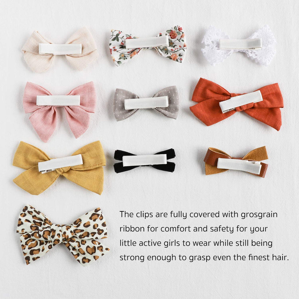 JoCoDesigns ivory grosgrain-lined clip for safe all-day wear