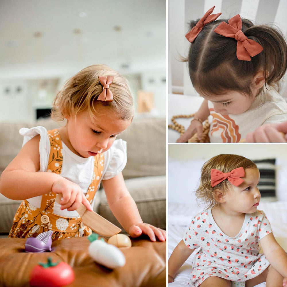 JoCoDesigns mustard bow clip adds bright accent to outfits